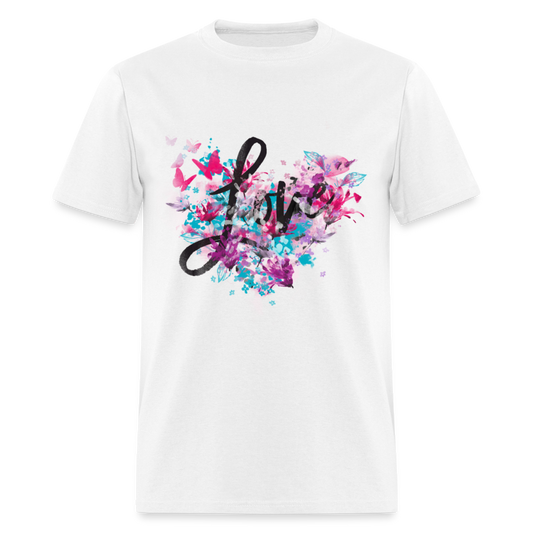 Unisex Classic T-Shirt LOVE - white