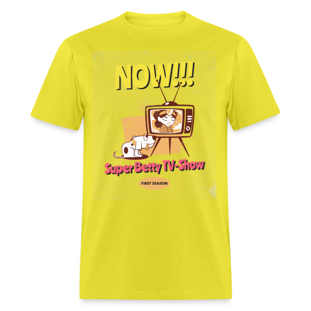 Unisex Classic T-Shirt NOW!!! SUPER BETTY TV-SHOW - yellow