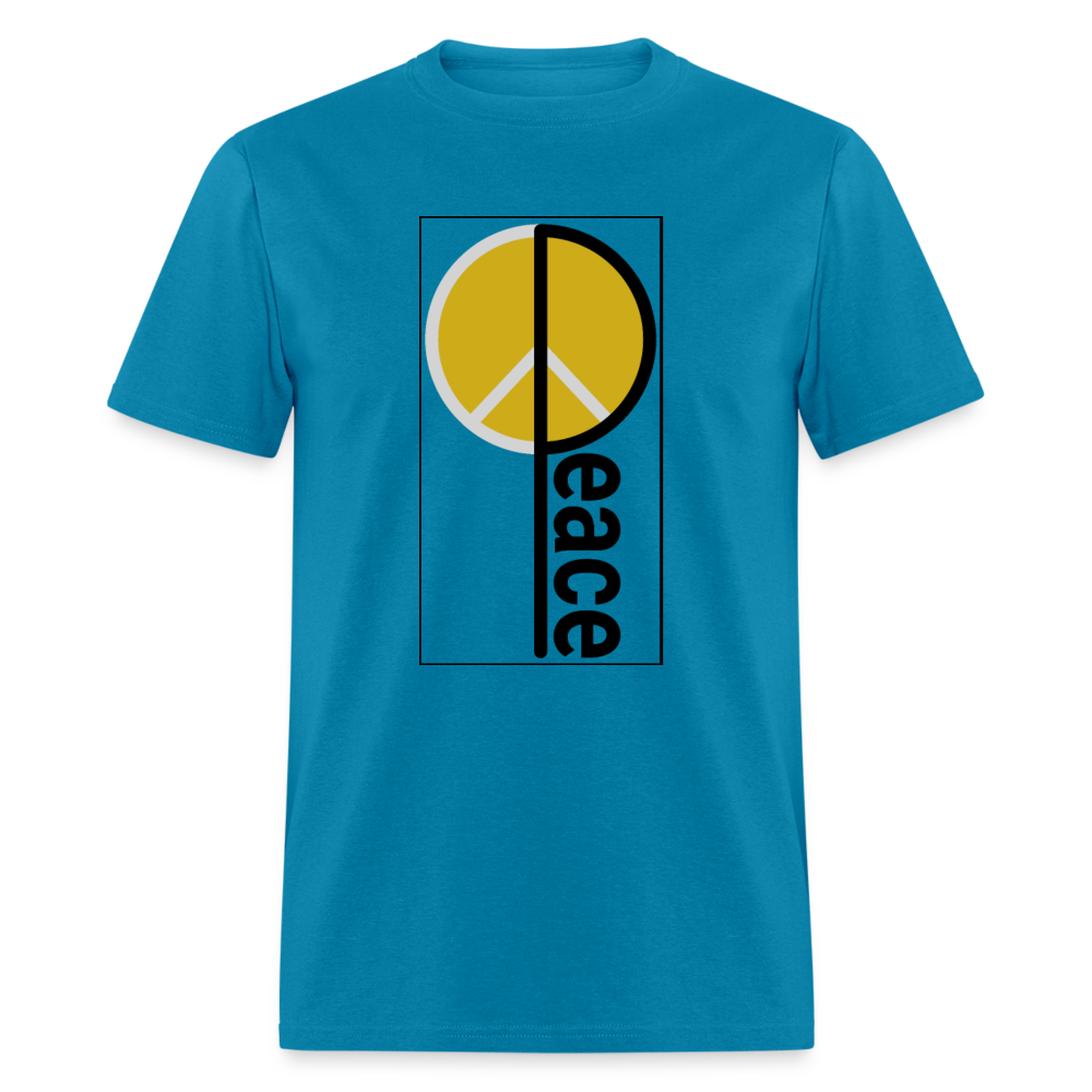 Unisex Classic T-Shirt PEACE - turquoise