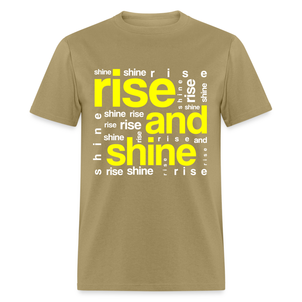 Unisex Classic T-Shirt RISE AND SHINE - khaki