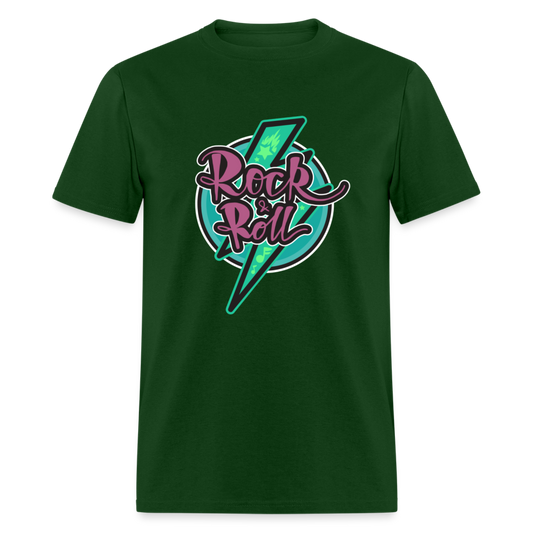 Unisex Classic T-Shirt ROCK AND ROLL - forest green