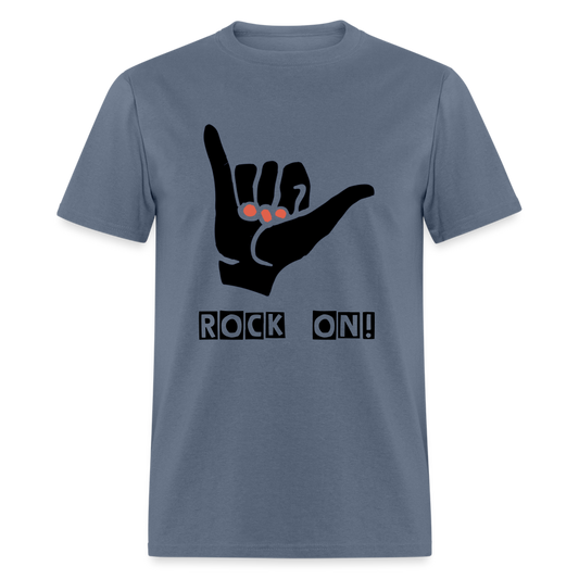 Unisex Classic T-Shirt ROCK ON - denim