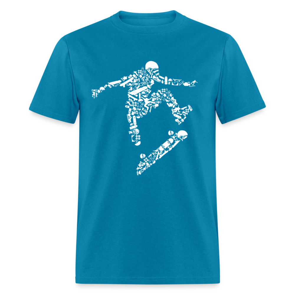 Unisex Classic T-Shirt SKATER - turquoise