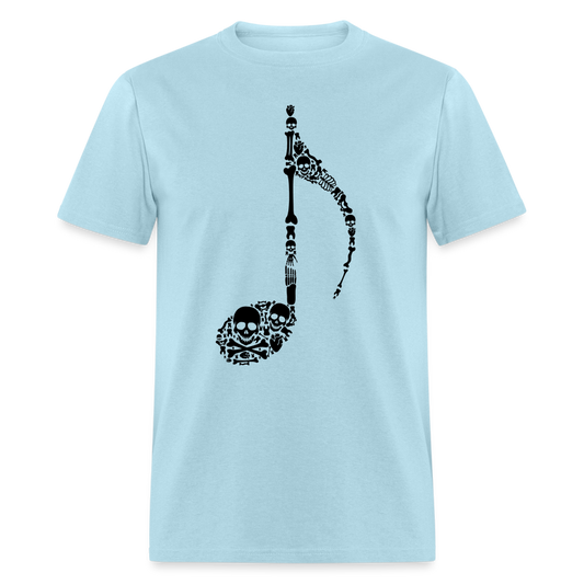 Unisex Classic T-Shirt SKELETON NOTE - powder blue