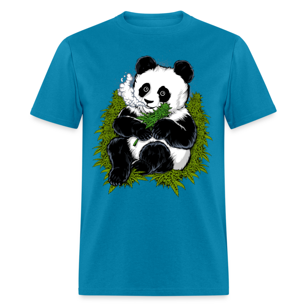 Unisex Classic T-Shirt SMOKING BEAR - turquoise