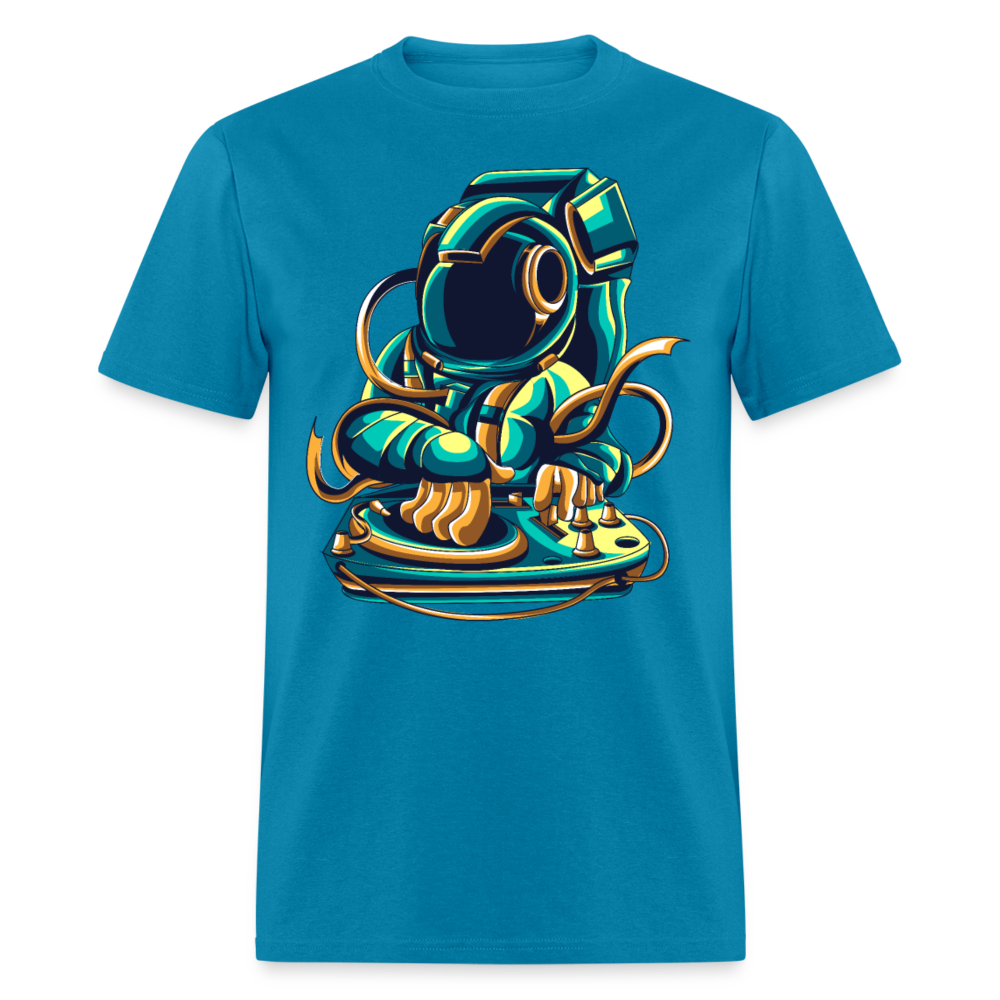 Unisex Classic T-Shirt SPACEMAN - turquoise