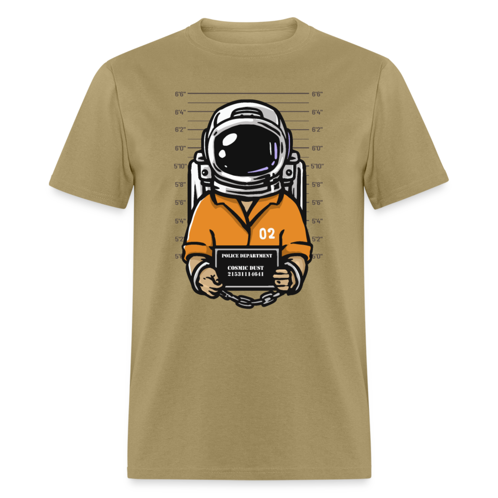 Unisex Classic T-Shirt SPACEMAN MUGSHOT - khaki