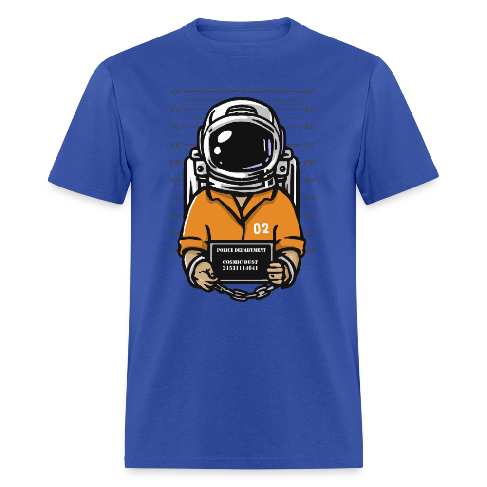 Unisex Classic T-Shirt SPACEMAN MUGSHOT - royal blue