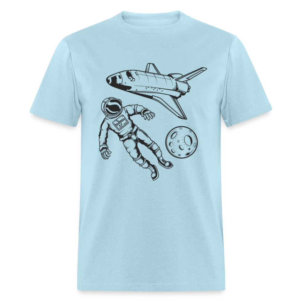 Unisex Classic T-Shirt SPACEMAN - powder blue