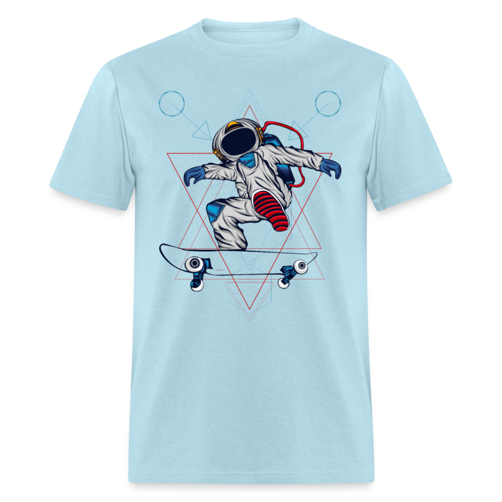 Unisex Classic T-Shirt SPACEMAN SKATER - powder blue