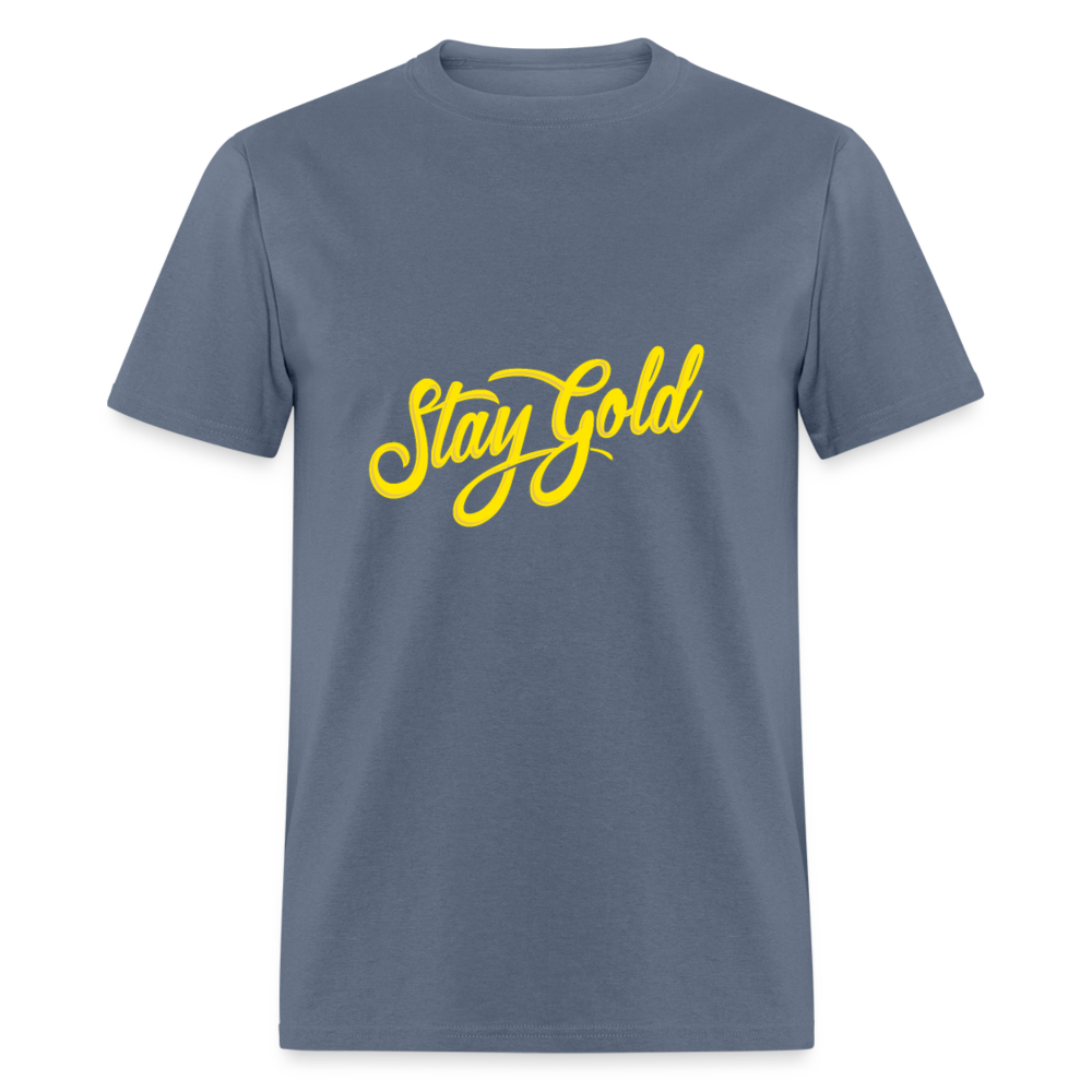 Unisex Classic T-Shirt STAY GOLD - denim