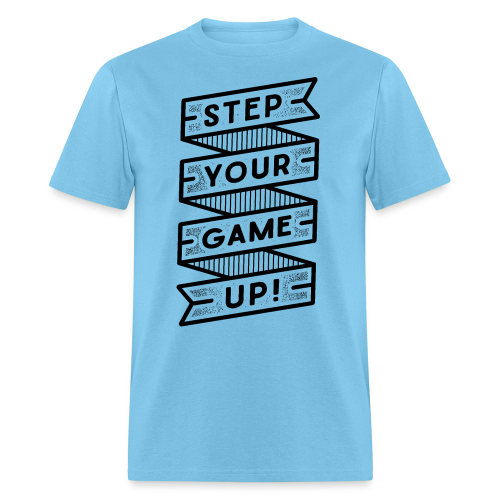 Unisex Classic T-Shirt STEP YOUR GAME UP - aquatic blue