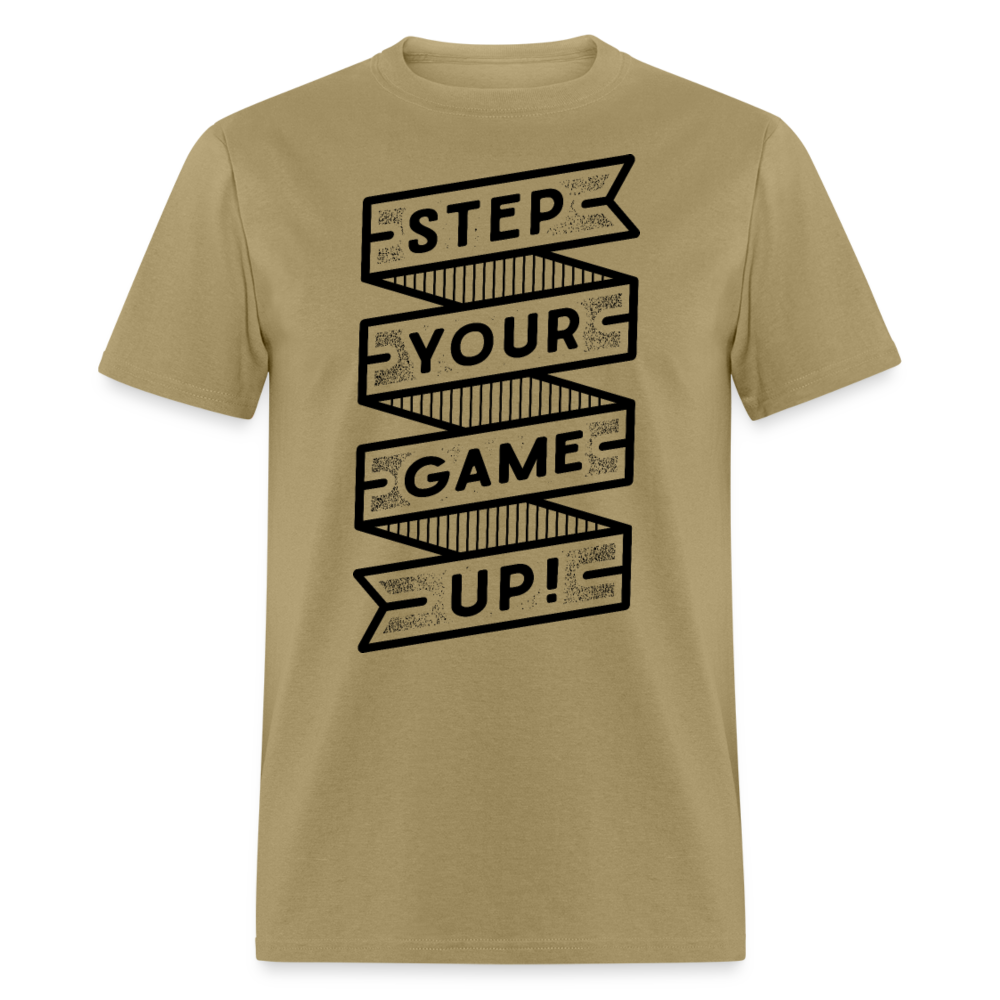 Unisex Classic T-Shirt STEP YOUR GAME UP - khaki