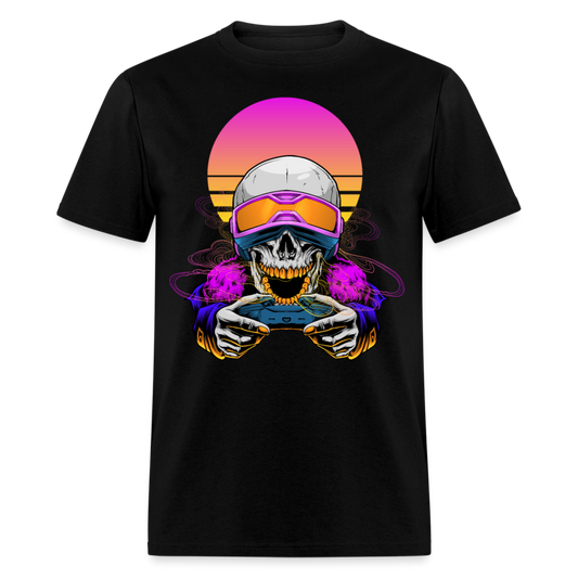 Unisex Classic T-Shirt SUNSET SKULL - black