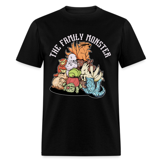 Unisex Classic T-Shirt THE FAMILY MONSTER ANIME - black