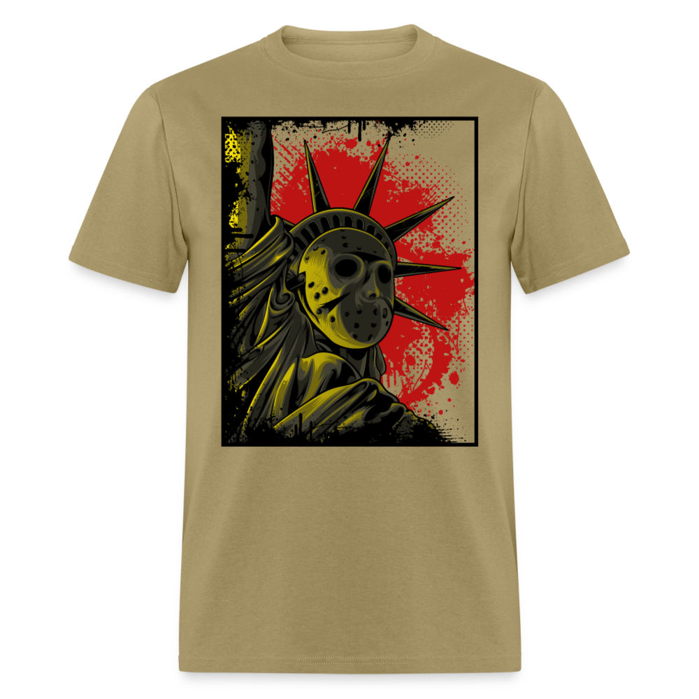 Unisex Classic T-Shirt THE STATUE OF LIBERTY - khaki