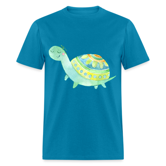 Unisex Classic T-Shirt TURTLE - turquoise