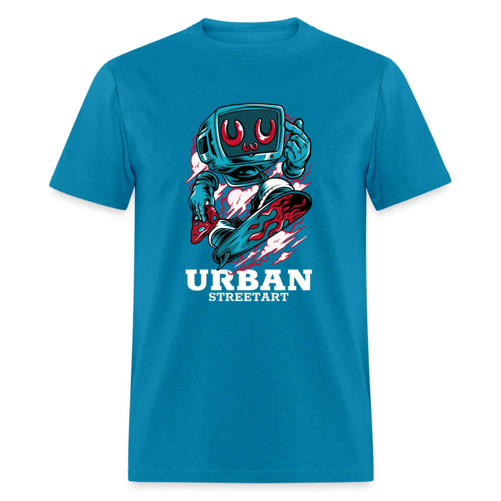 Unisex Classic T-Shirt URBAN STREETART - turquoise