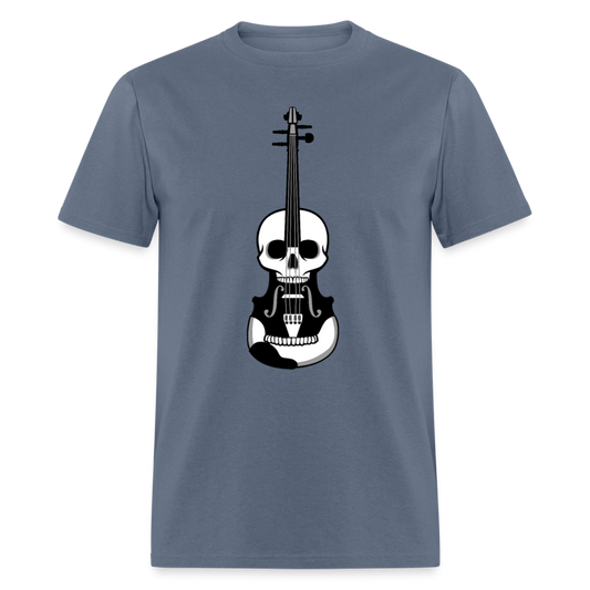 Unisex Classic T-Shirt VIOLIN SKULL - denim