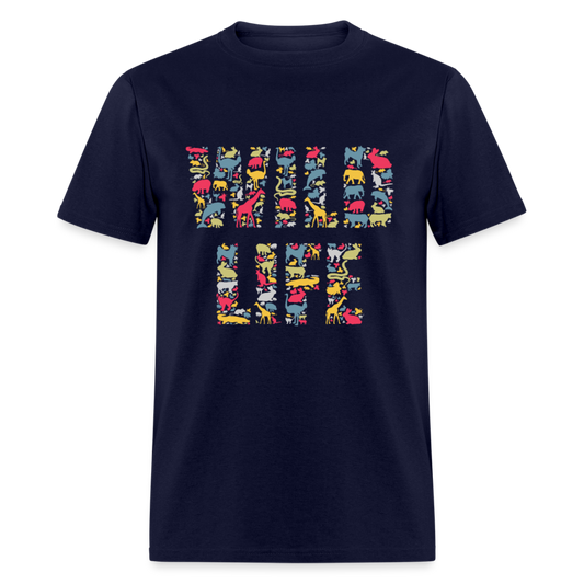 Unisex Classic T-Shirt WILD LIFE - navy