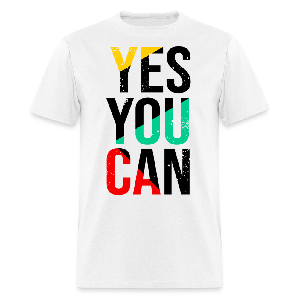 Unisex Classic T-Shirt YES YOU CAN - white