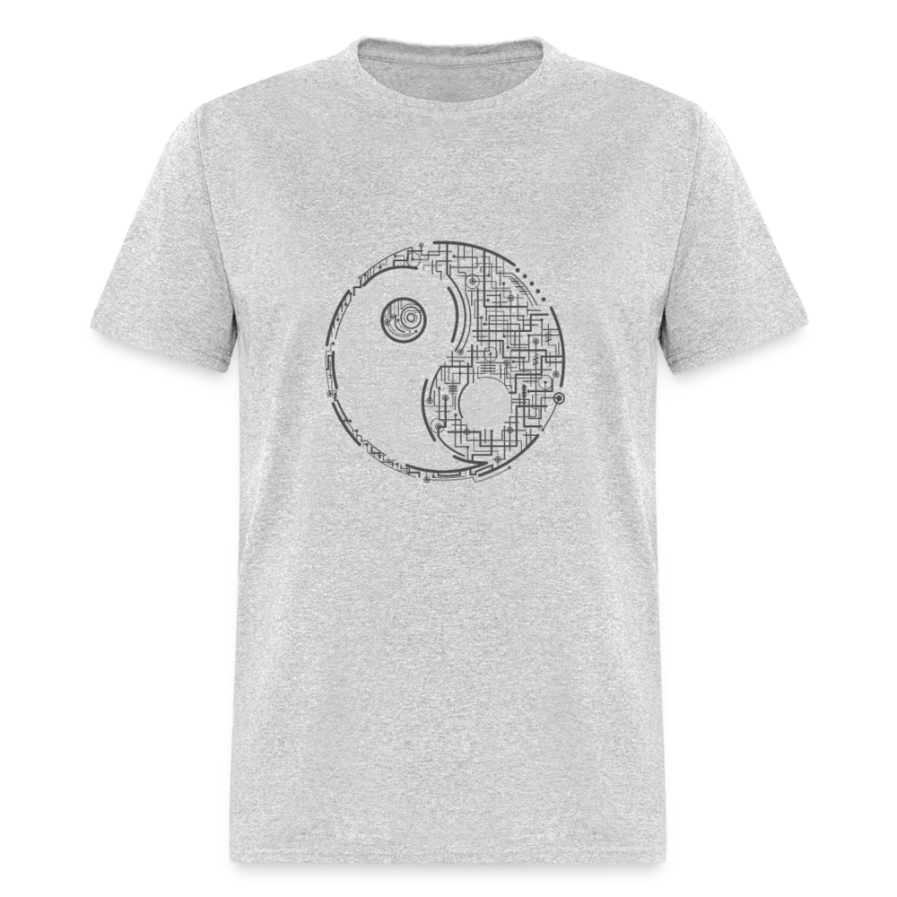 Unisex Classic T-Shirt YIN AND YANG - heather gray