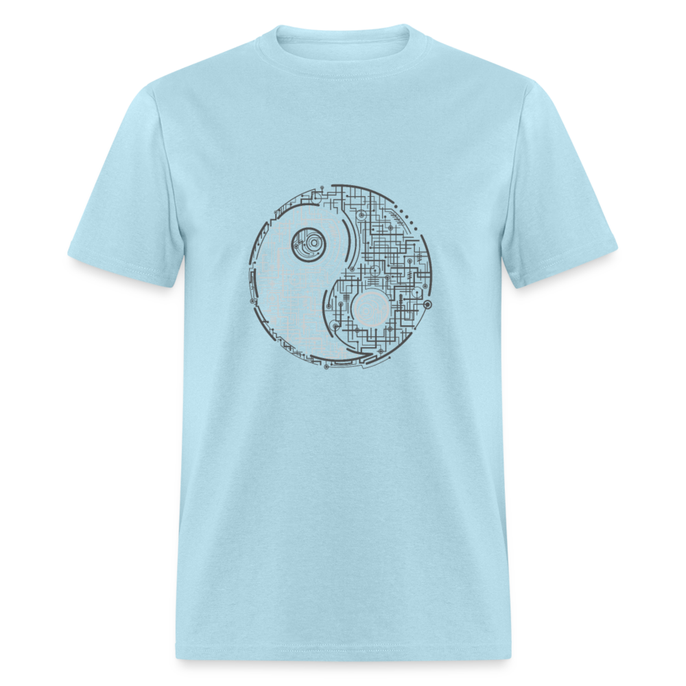 Unisex Classic T-Shirt YIN AND YANG - powder blue