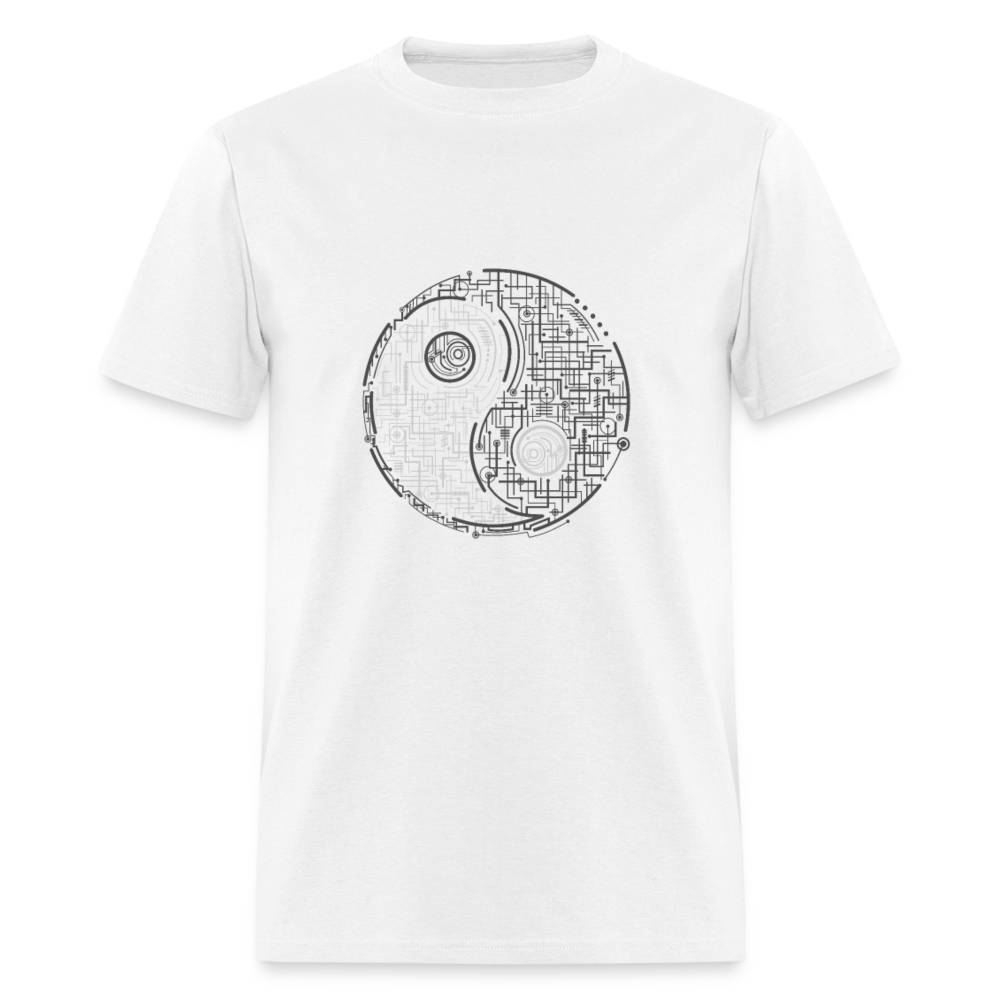 Unisex Classic T-Shirt YIN AND YANG - white