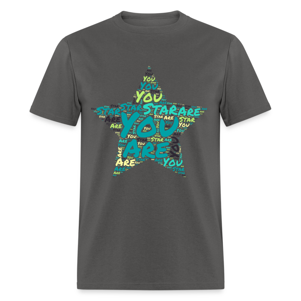 Unisex Classic T-Shirt YOU ARE A STAR - charcoal