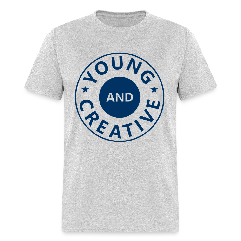 Unisex Classic T-Shirt YOUNG AND CREATIVE - heather gray