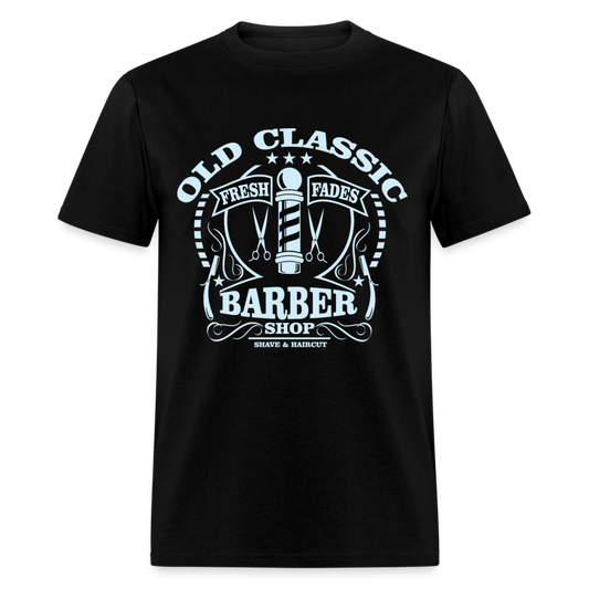 Unisex T-Shirt OLD CLASSIC BARBER SHOP - black