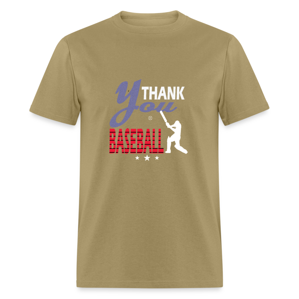 Unisex T-Shirt THANK YOU BASEBALL - khaki