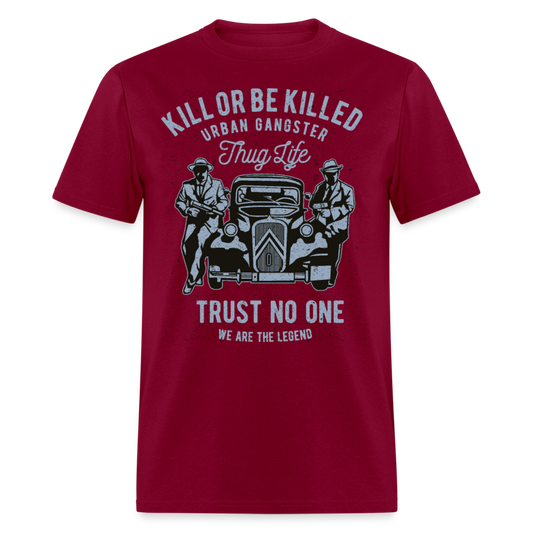 Unisex T-Shirt TRUST NO ONE - burgundy