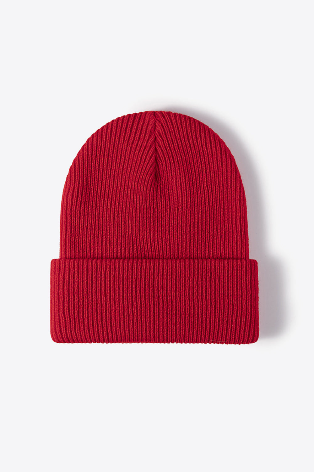 Warm Winter Knit Beanie - Red / One Size