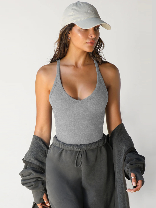 Women slim fit inner top - Flecking gray / S