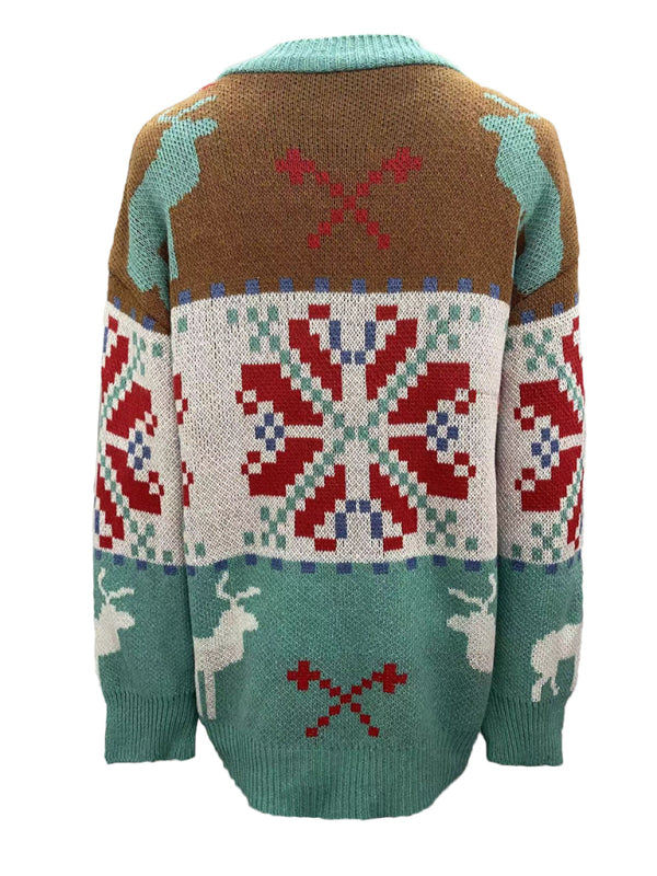 Women’s Casual Christmas Sweater Cardigan Jacket