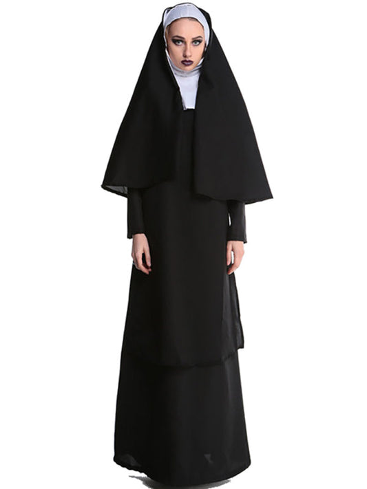 Women’s halloween nun costume - Black / M