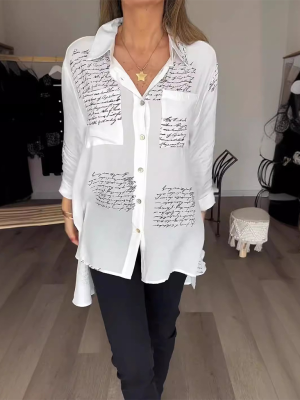 Women’s Letter Printed Shirt