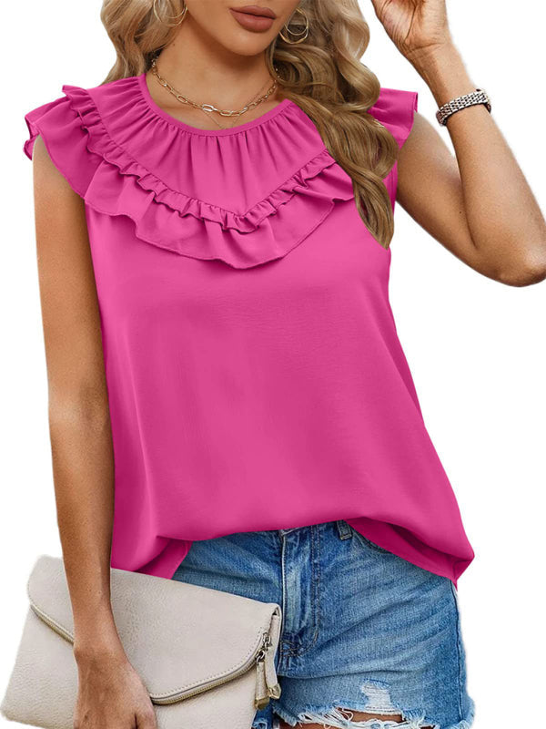 Women’s Pleated Sleeveless Tank Top