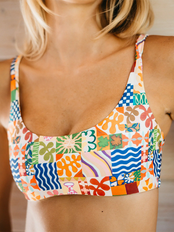 Women’s printed two-piece swimsuit