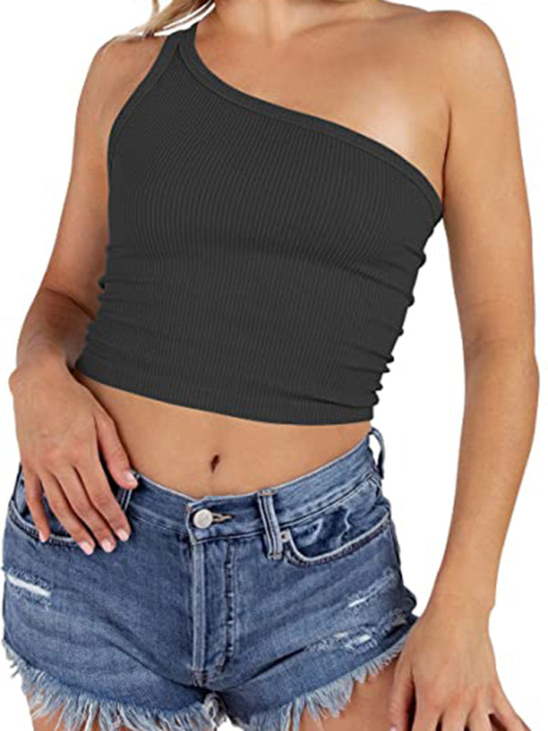 Women’s Spring Off Shoulder Crop Tank Top