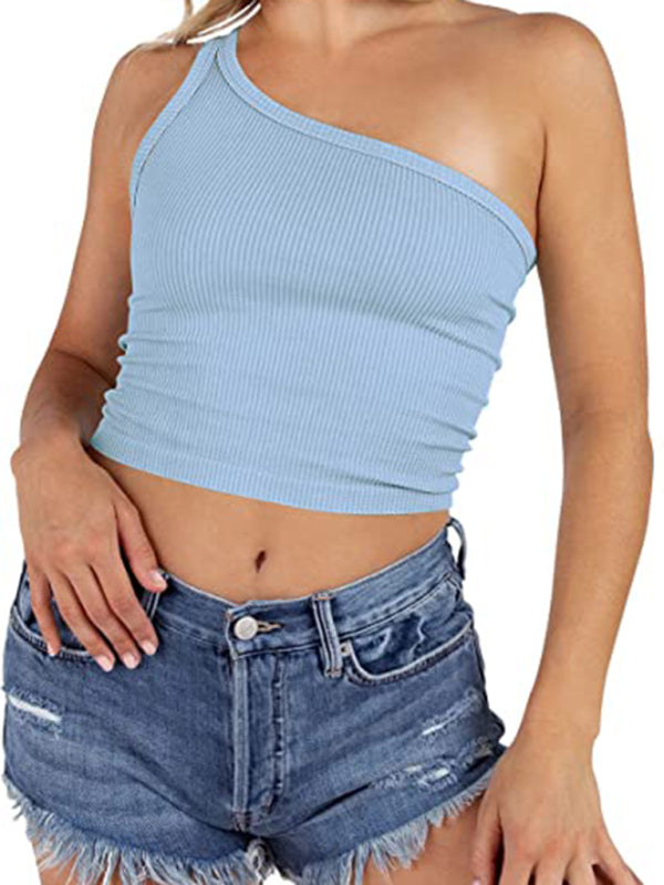 Women’s Spring Off Shoulder Crop Tank Top