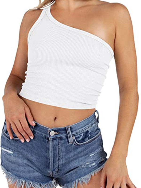 Women’s Spring Off Shoulder Crop Tank Top