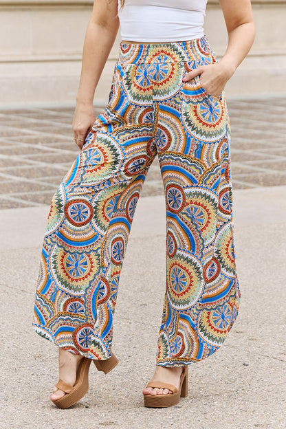 And The Why The Vibe Side Slit Printed Pants Print on any thing USA/STOD clothes