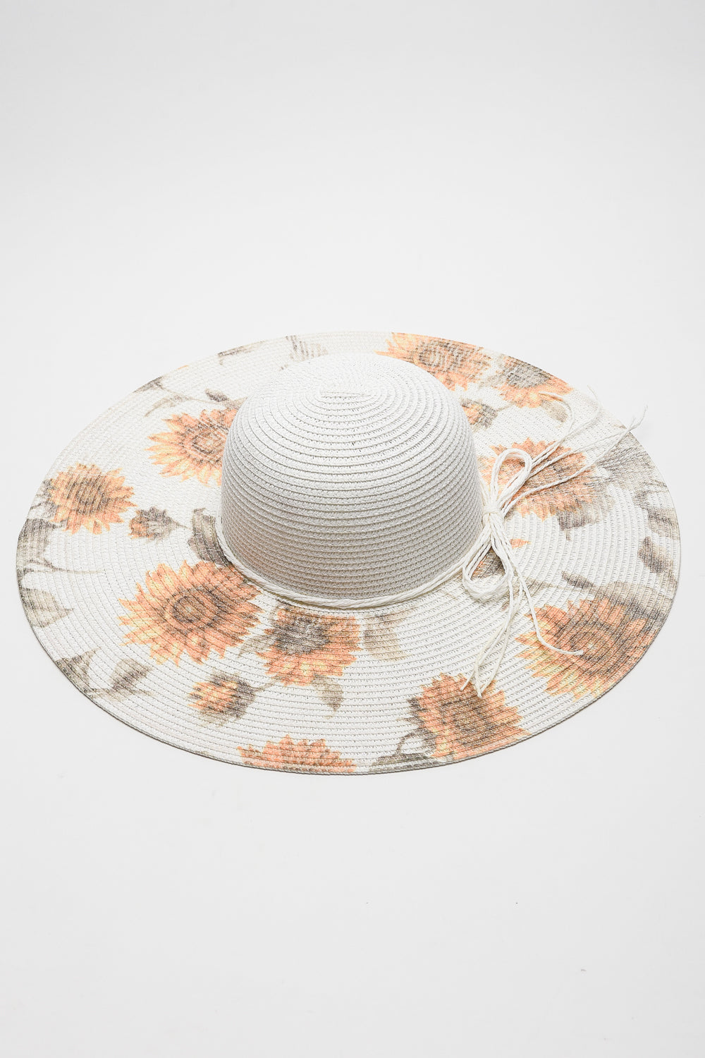 Justin Taylor Sunflower Bow Detail Sunhat Print on any thing USA/STOD clothes