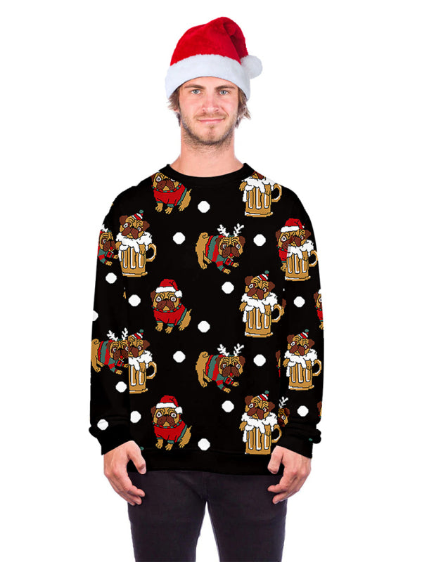 Christmas Pullover Long Sleeve Sweater Top
