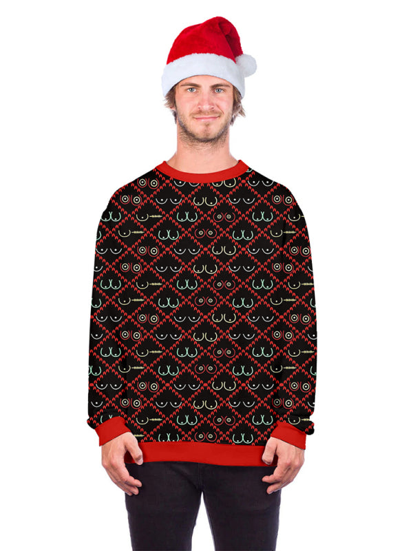 Christmas Pullover Long Sleeve Sweater Top