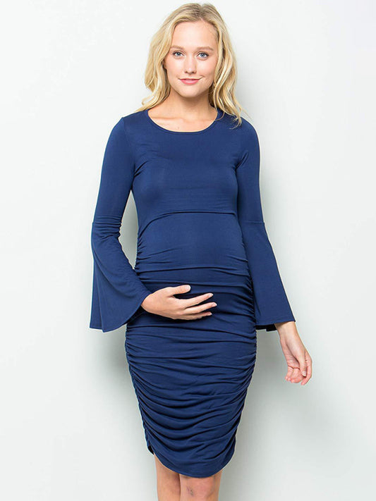 Pregnant women's loose one-piece dress casual dress