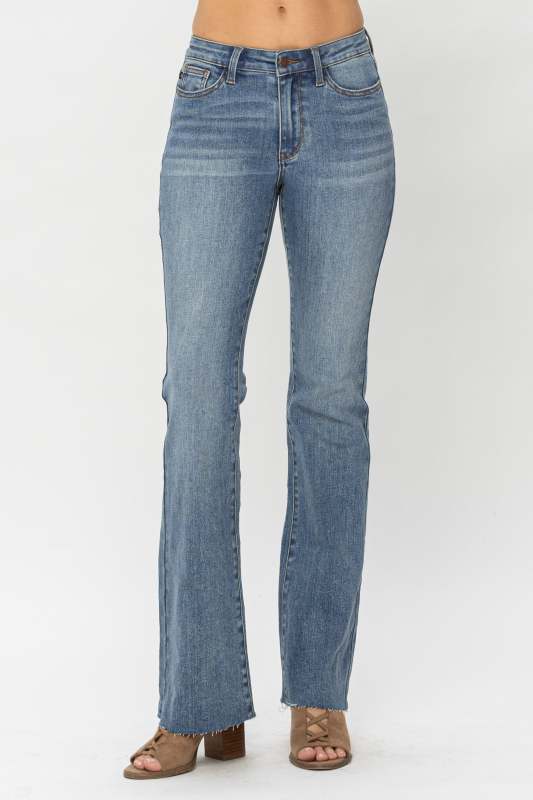 Women's woven demin jeans two color